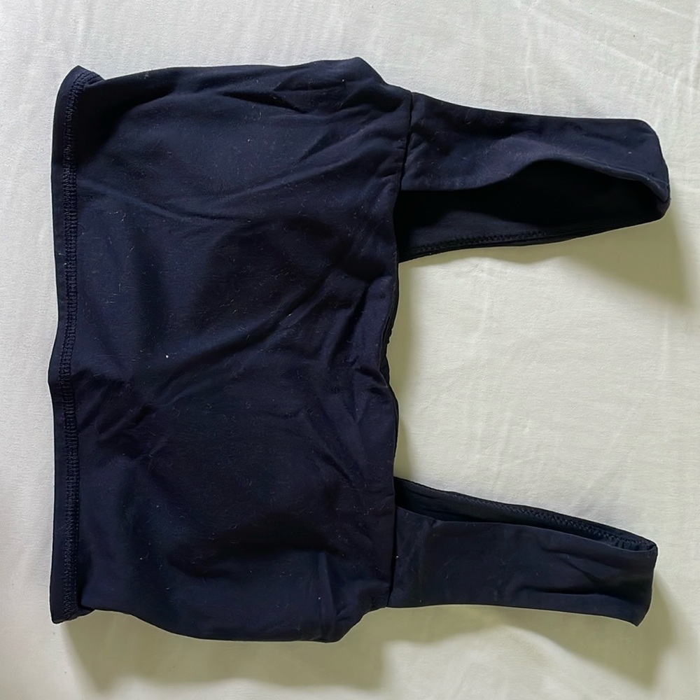 Popflex Allure crop bra navy